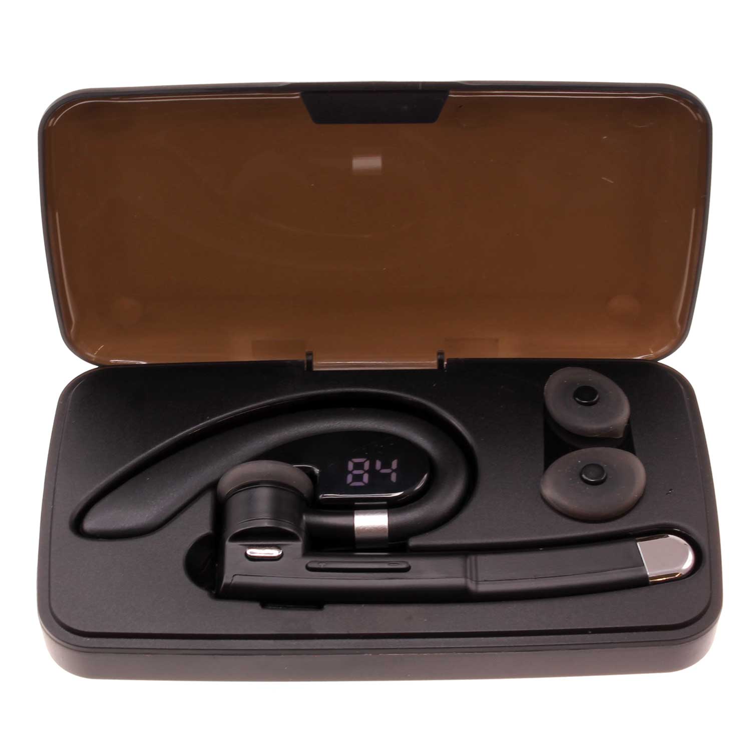 Wireless Earphone Ear-hook Headphone Boom Mic Handsfree Single Headset  - BFJ36 1545-1