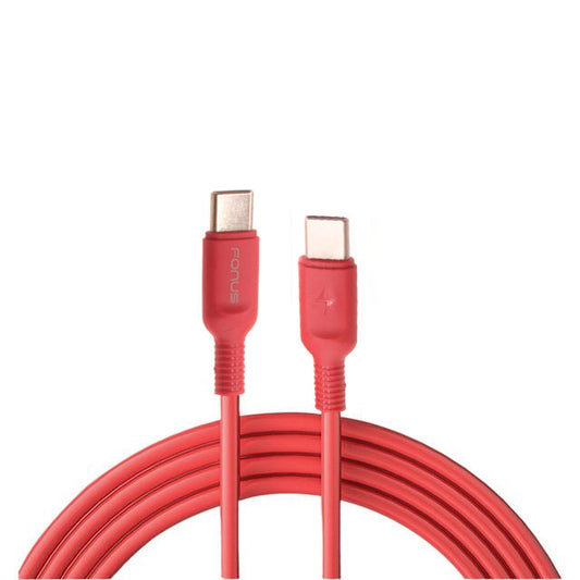 image of Red 6ft Long Cable USB-C to Type-C PD Fast Charger Cord Power Wire  - BFD18 1422-1