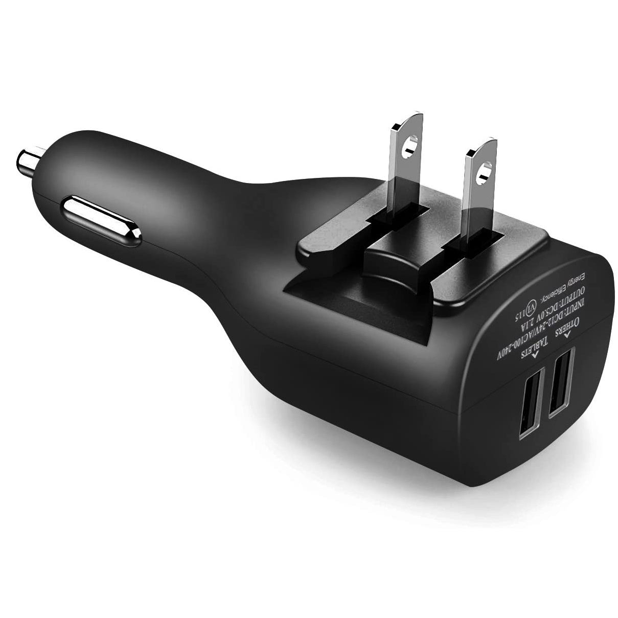 Car Home Charger 2-Port USB 2-in-1 Power Adapter DC Socket  - BFM67 776-1