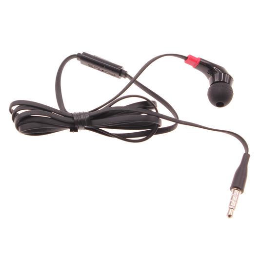 image of Mono Headset Earphone w Mic Wired Earbud 3.5mm Single Headphone Hands-free  - BFF47 440-1