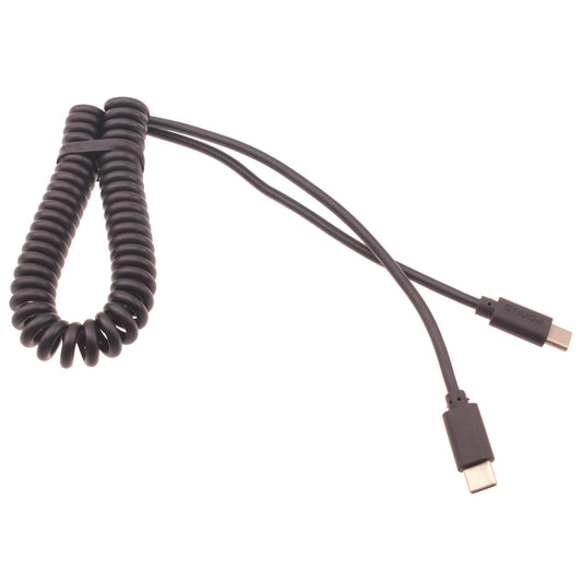 Coiled Cable USB-C to TYPE-C Fast Charger Cord Power  - BFD26 1421-1