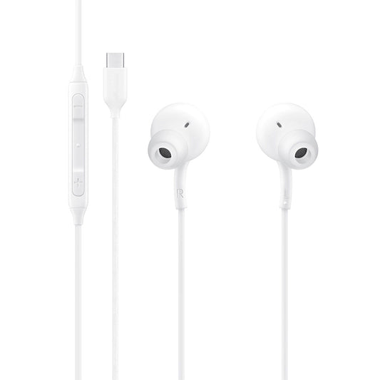 image of TYPE-C Earphones Wired Earbuds Headphones - White 2085-1