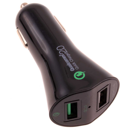 Car Charger 30W Fast 2-Port USB Power Adapter DC Socket  - BFK66 840-1