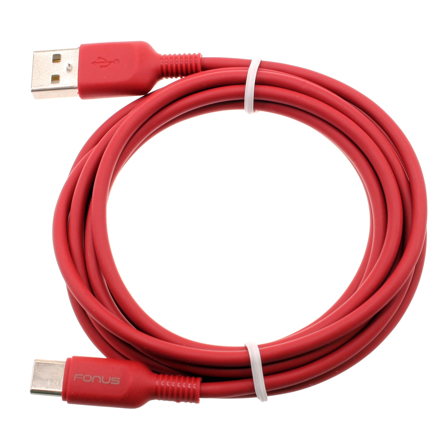 6ft USB-C Cable Red Charger Cord Power Wire Type-C  - BFC15 1423-1