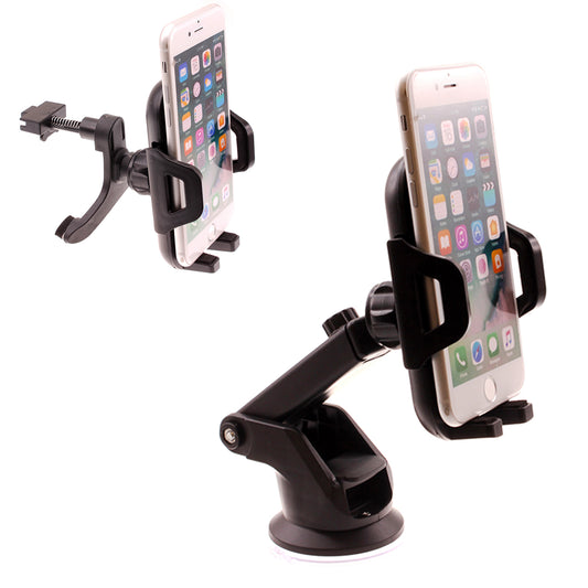 image of Car Mount  Windshield   Air Vent  Phone Holder Glass Cradle Suction -D 1999-1