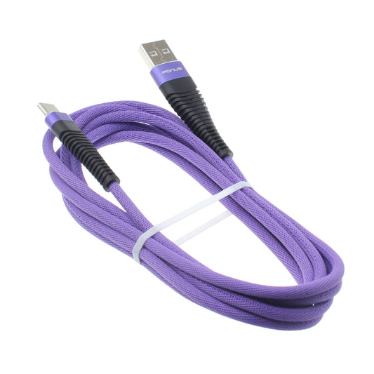 image of 6ft USB Cable Purple Type-C Charger Cord Power Wire  - BFR91 1175-1