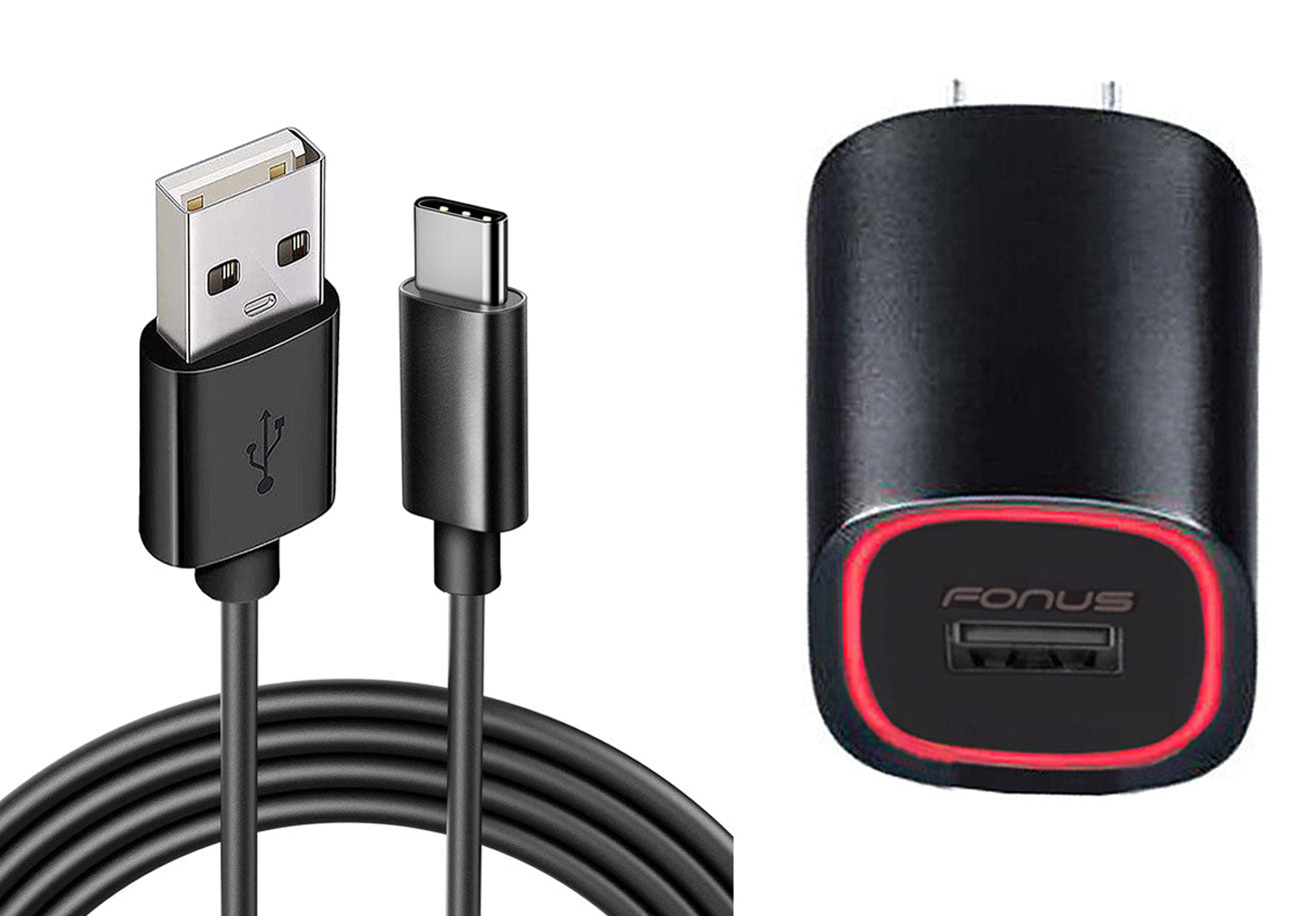 Home Charger 2.4A USB Cable TYPE-C 6ft Power  - BFA07 850-1