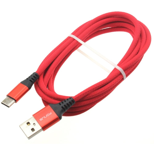 Red 10ft USB-C Cable Type-C Charger Cord Power Wire Long  - BFA80 1514-2