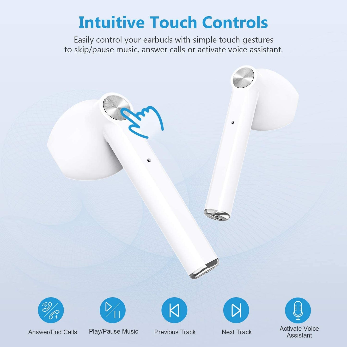 TWS Earphones Wireless Earbuds Headphones Bluetooth Headset - BFB86 1605-2