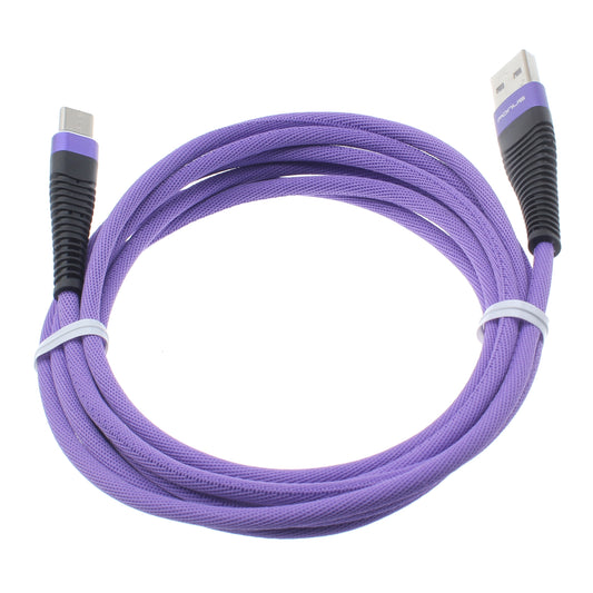 image of 6ft USB Cable Purple Type-C Charger Cord Power Wire  - BFR91 1175-1