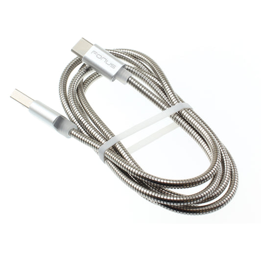 image of Metal USB Cable 3ft Type-C Charger Cord Power Wire  - BFE72 927-1