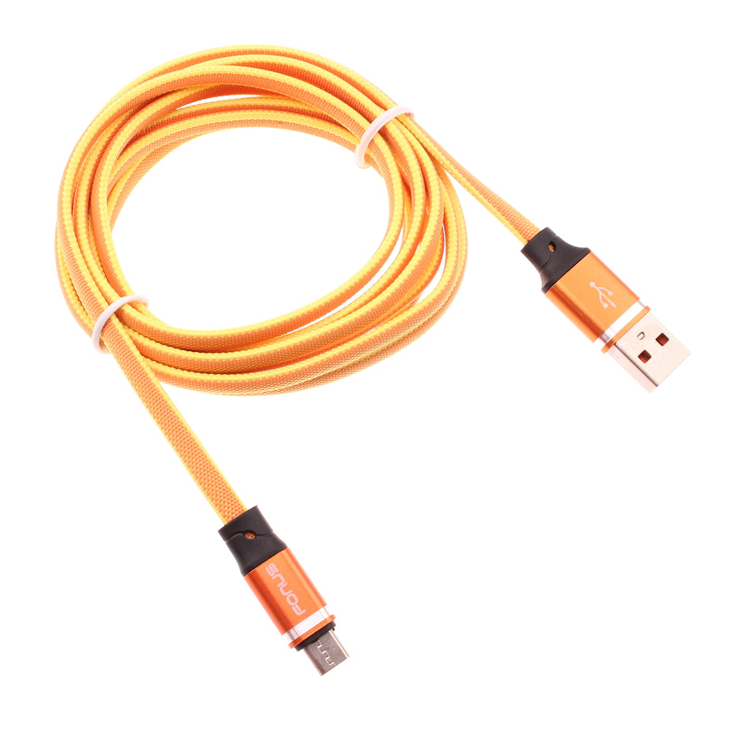 6ft USB Cable Orange MicroUSB Charger Cord Power Wire  - BFE01 1381-1