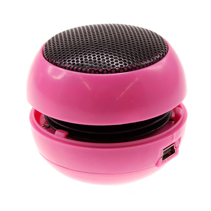 Wired Speaker Portable Audio Multimedia Rechargeable Pink  - BFF84 348-1