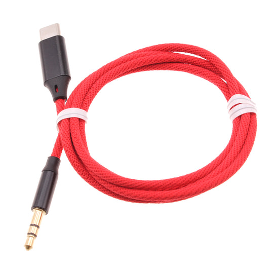 image of Aux Cable USB-C to 3.5mm Audio Cord Car Stereo Aux-in Adapter Speaker Jack Wire  - BFE42 1501-1