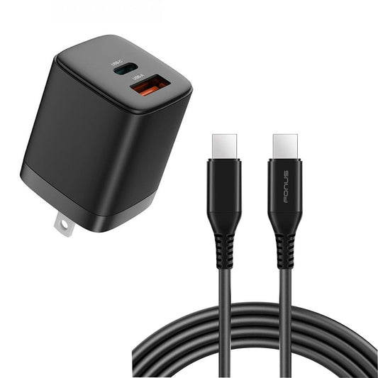 image of 38W PD Home Charger Fast Type-C 6ft Long Cable USB-C Power Cord QC3.0 Adapter  - BFG88 1861-1