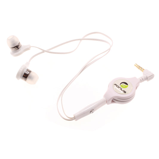 image of Retractable Earphones Headphones Hands-free Headset Handsfree Earbuds  - BFB72 407-1