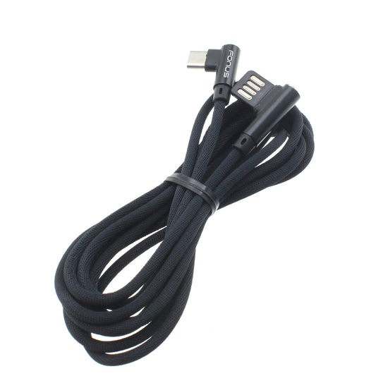 image of Angle USB Cable 6ft Type-C Charger Cord USB-C Power Wire  - BFR31 1104-1