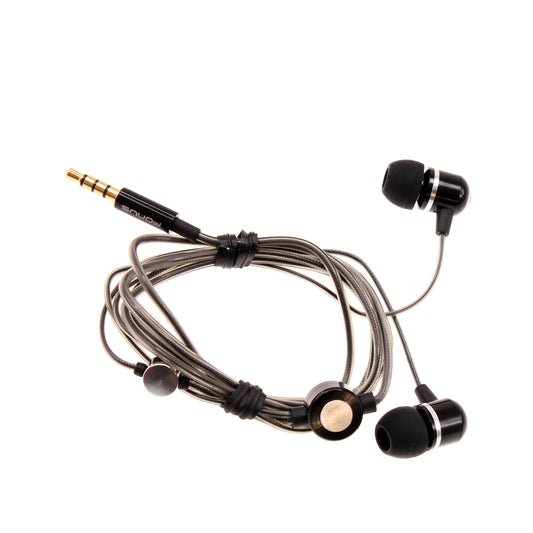 image of Wired Earphones Hi-Fi Sound Headphones Handsfree Mic Headset Metal Earbuds  - BFG70 433-1