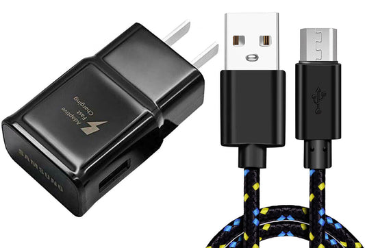 image of Fast Home Charger 6ft USB Cable Quick Power Adapter Travel  - BFD88 1059-1