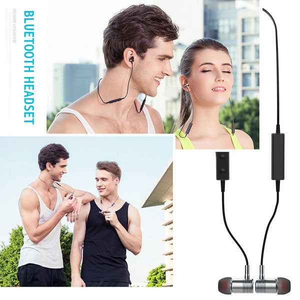 Wireless Headset Sports Earphones Hands-free Microphone Neckband Headphones  - BFJ85 487-3