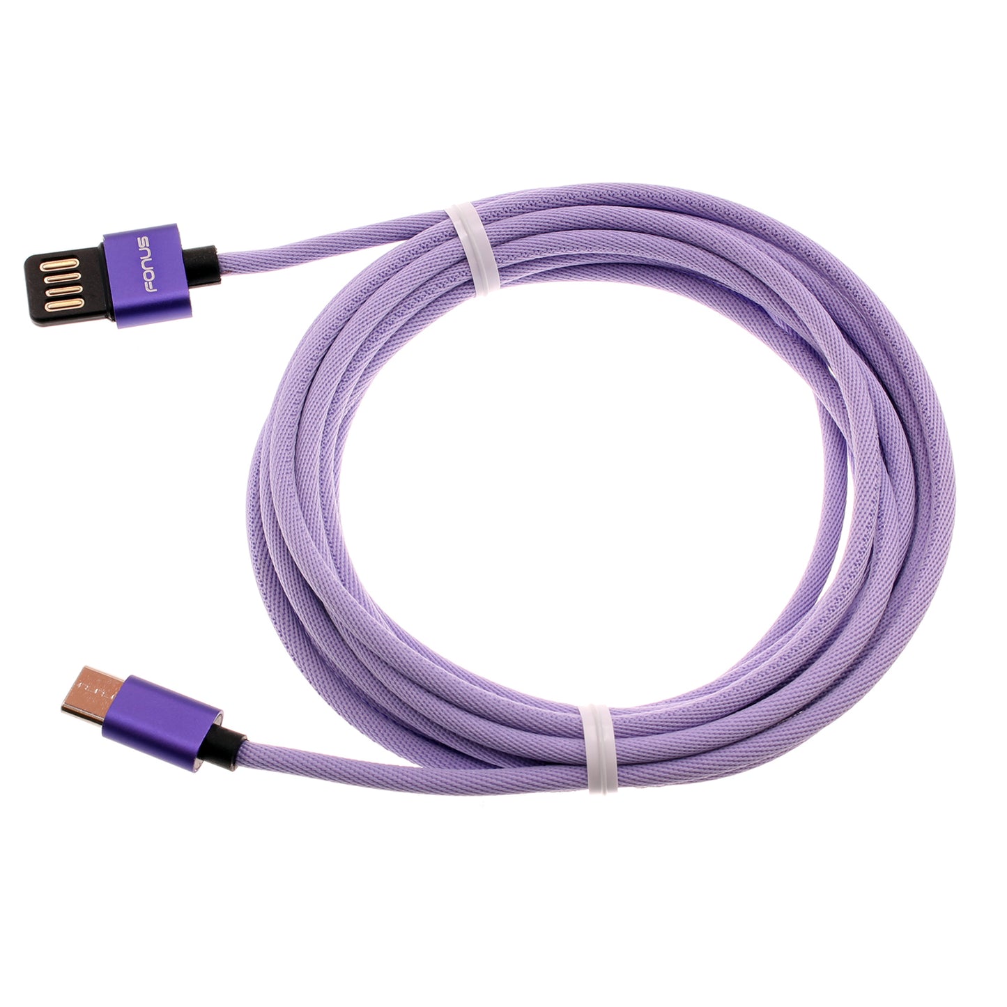 10ft USB-C Cable Purple Extra Long Fast Charger Power Cord Type-C  - BFA93 1551-1