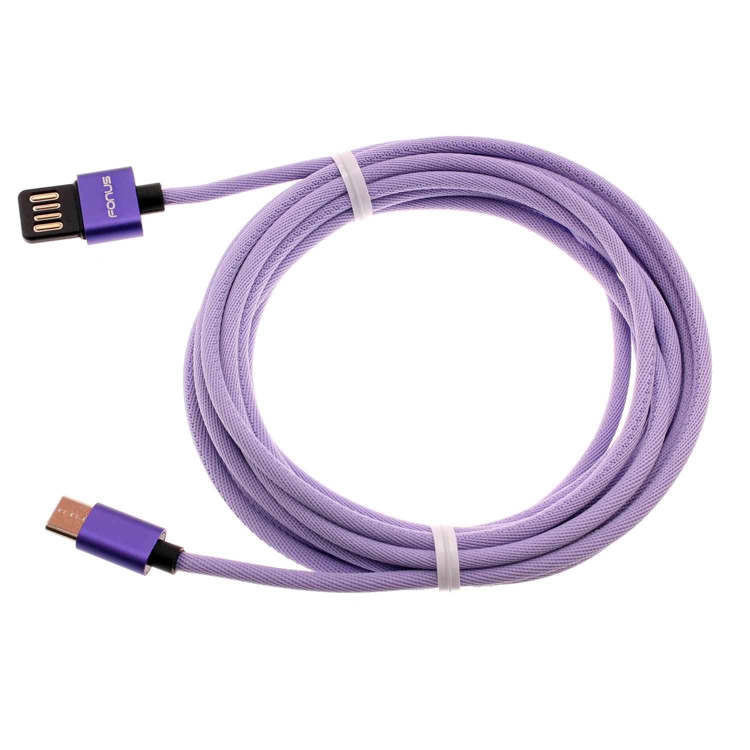 10ft USB-C Cable Purple Extra Long Fast Charger Power Cord Type-C  - BFA93 1551-1