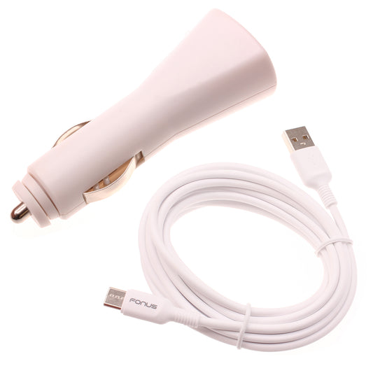 image of Car Charger 6ft USB-C Cable Power Adapter  Power Adapter   Long TYPE-C Cord  Plug-in  - BFY19 1740-1