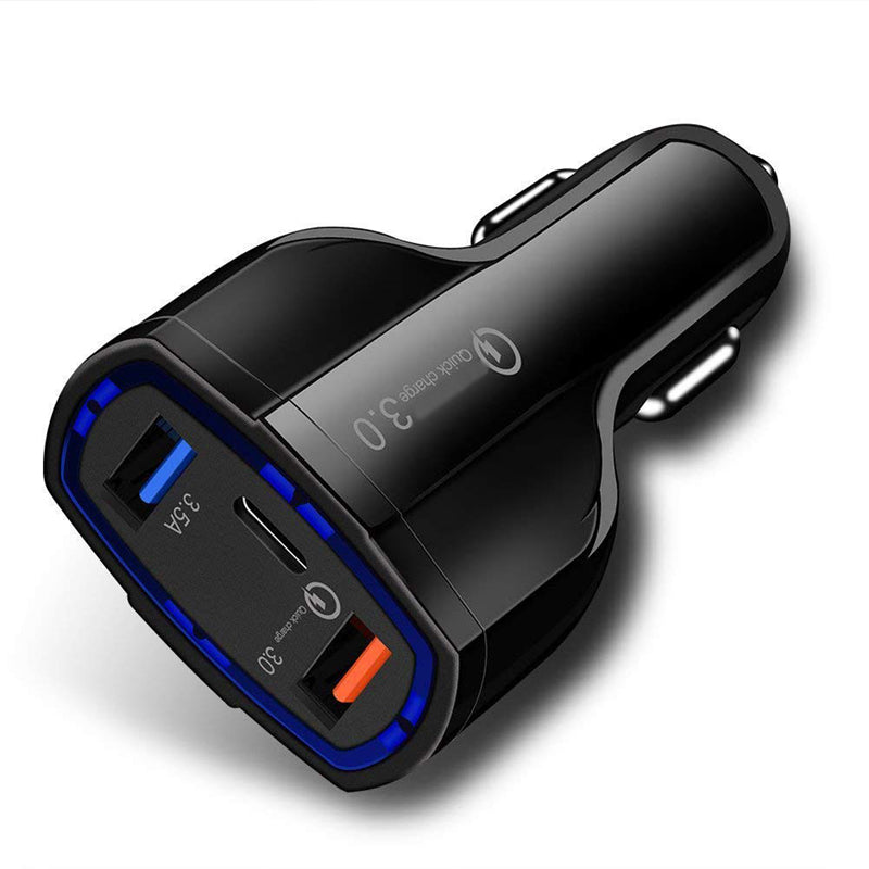 Quick Car Charger 48W 3-Port USB Type-C Port Power Adapter  - BFF56 1098-1