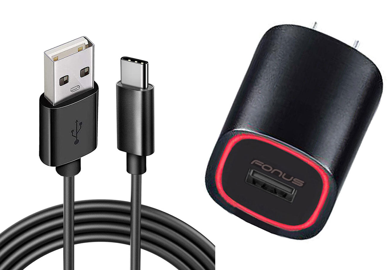 Home Charger 2.4A USB Cable TYPE-C 6ft Power  - BFA07 850-1