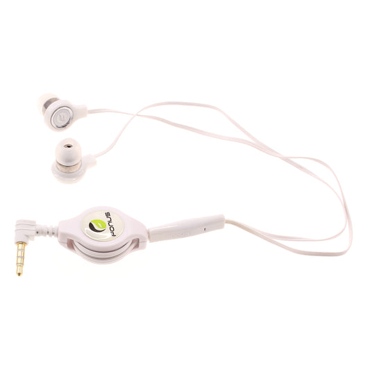 image of Retractable Earphones Headphones Hands-free Headset Handsfree Earbuds  - BFB72 407-1