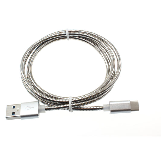 image of Metal USB Cable 3ft Type-C Charger Cord Power Wire  - BFE72 927-1