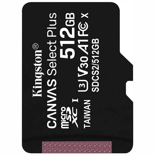 image of 512GB Memory Card Kingston High Speed MicroSD Class 10 MicroSDXC  - BFV37 1745-1