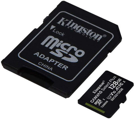 image of 128GB Memory Card Kingston High Speed MicroSD Class 10 MicroSDXC  - BFV35 1588-1