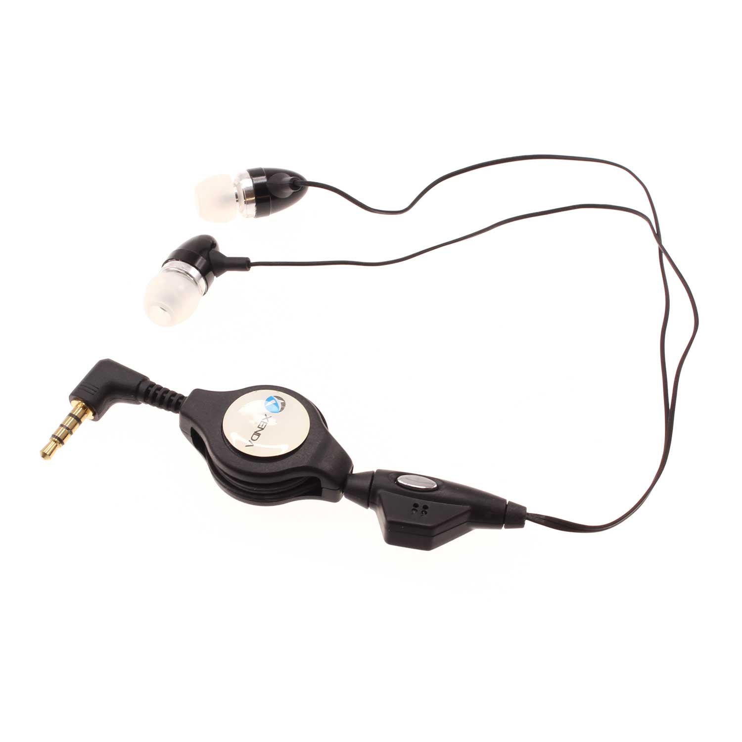 Retractable Earphones Wired Headphones Handsfree Mic Headset 3.5mm  - BFC63 357-1