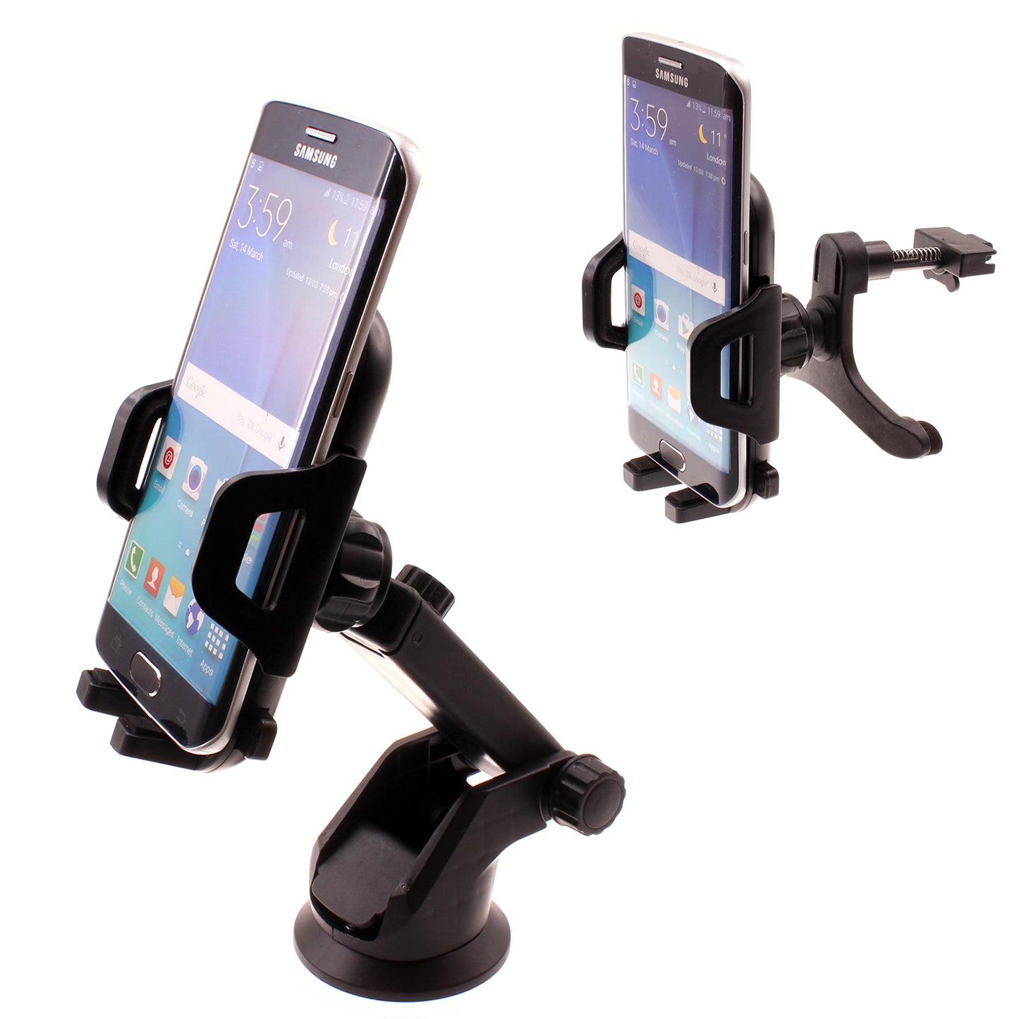 Car Mount  Windshield   Air Vent  Phone Holder Glass Cradle Suction -D 1999-1