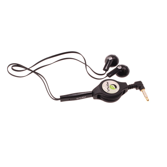 image of Retractable Earphones Headphones Hands-free Headset Handsfree Earbuds  - BFB63 405-1