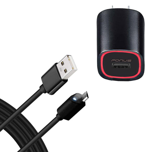 image of Home Charger 2.4A 6ft Cable Micro USB Wall Power  - BFM44 842-1