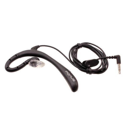 image of Wired Mono Headset Earphone w Mic Headphone 3.5mm Single Earbud Hands-free  - BFK57 394-1