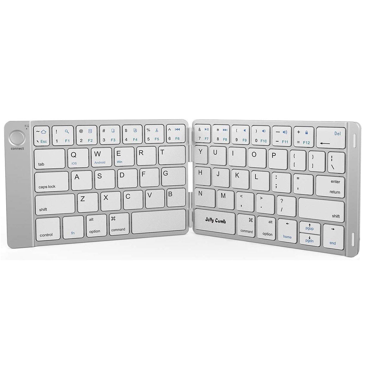 Wireless Keyboard Folding Rechargeable Portable Compact   - BFV26 1394-1