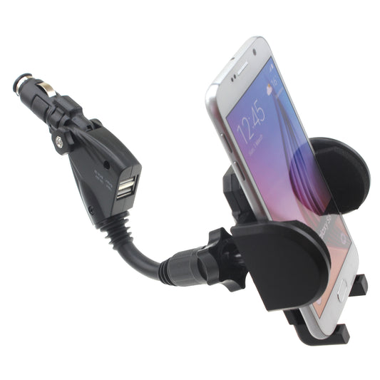 image of Car Mount Charger Holder DC Socket USB Port Cradle  - BFD52 626-1