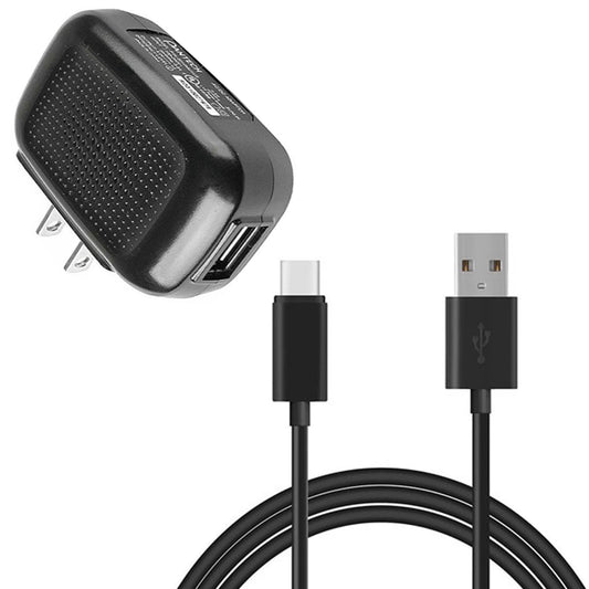 image of Home Wall USB Charger with 6ft Long Type-C Cable 2030-1