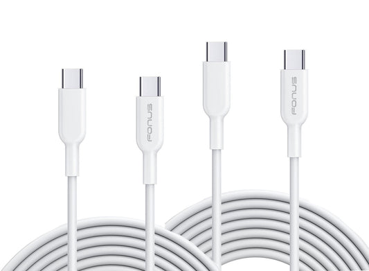 image of 6ft and 10ft Long PD USB-C Cables Fast Charge TYPE-C to TYPE-C Cord Power Wire USB-C to USB-C Data Sync  - BFY64 1791-1