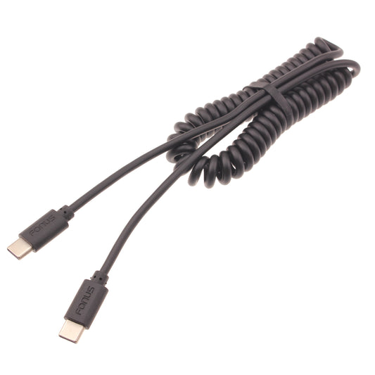 Coiled Cable USB-C to TYPE-C Fast Charger Cord Power  - BFD26 1421-1