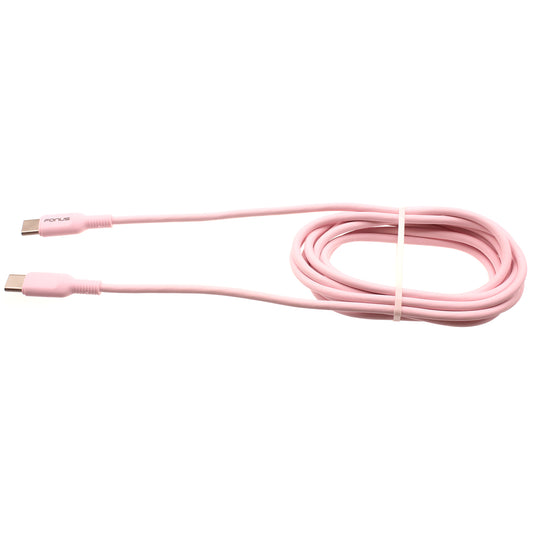 Pink 6ft Long Cable USB-C to Type-C PD Fast Charger Cord Power Wire  - BFB43 1419-1