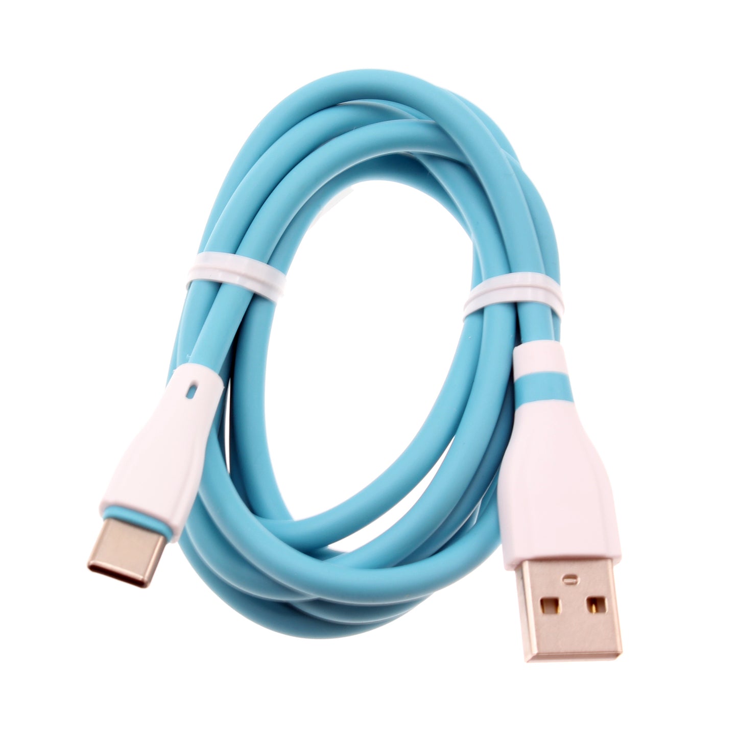 4ft USB-C Cable Blue Charger Cord Power Wire Type-C  - BFE13 1468-1