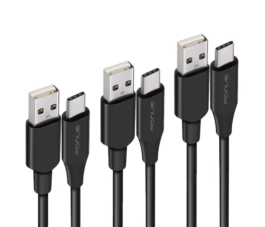 3ft, 6ft and 10ft Long USB-C Cable Fast Charge TYPE-C Cord Power Wire Sync High Speed  - BFY80 1807-1