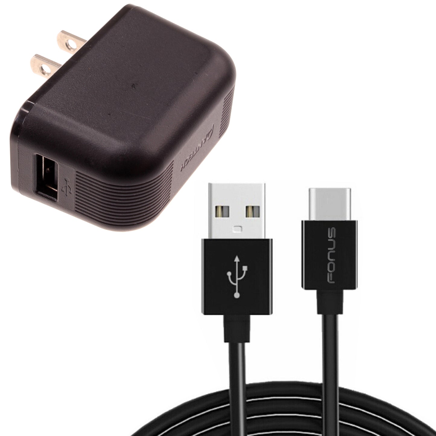 Home Wall USB Charger with 6ft Long Type-C Cable 2031-1