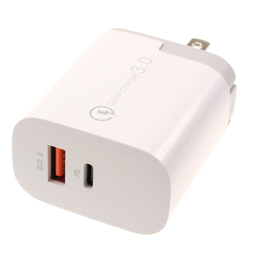 image of Fast Home Charger 36W 2-Port USB Type-C Port Travel Wall  - BFG65 1429-1