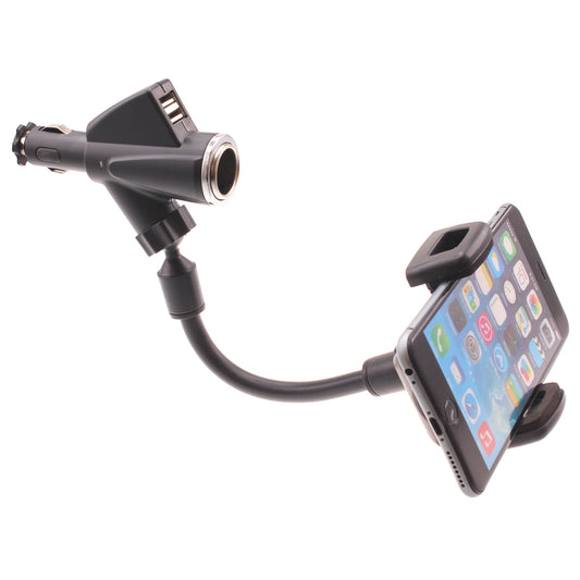 image of Car Mount Charger Holder DC Socket USB Port Cradle  - BFD69 640-1