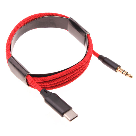 image of Aux Cable USB-C to 3.5mm Audio Cord Car Stereo Aux-in Adapter Speaker Jack Wire  - BFE42 1501-1